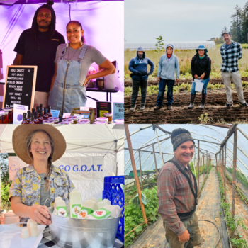 photo of various farmers and food producers